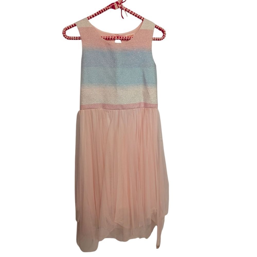 Girls Cat& Jack Pastel Rainbow Sparkle Kids Dress